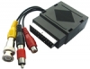 Adapter von BNC- & Cinch-Stecker zu Scartbuchse